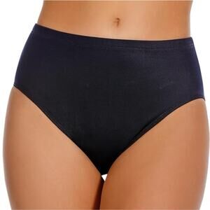 Miraclesuit Black Basic Pant Swim Bottom Size 14 Slimming Flattering High Waist